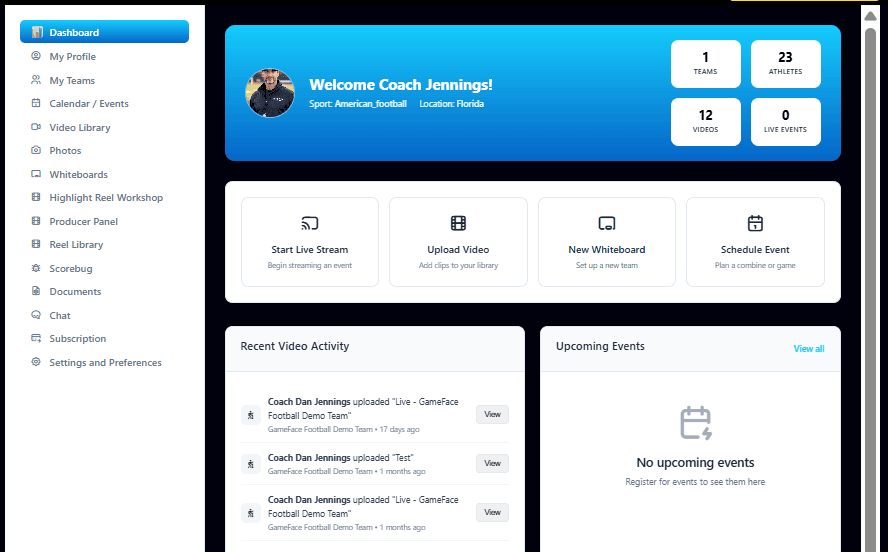 Coaching Dashboard